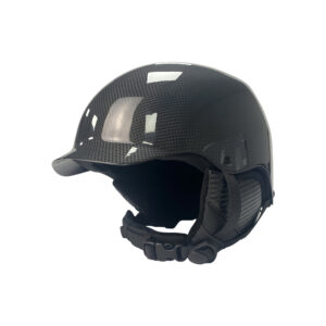 black ski helmet